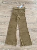 Strick Hose Schlaghose aus Netz Lochmuster High Waist Baden-Württemberg - Hilzingen Vorschau