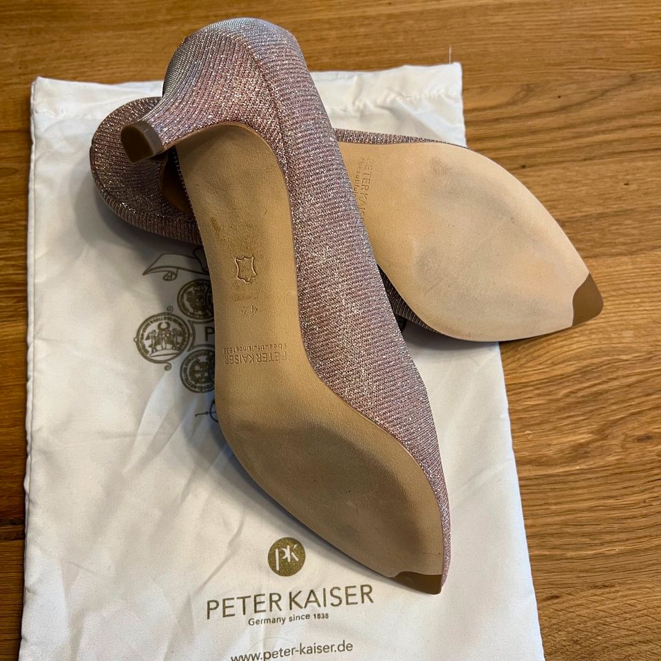 Peter Kaiser Callae Pumps Brautschuh Gr. 37,5 / 4,5 Rot Rosa NEU in Bad Fallingbostel