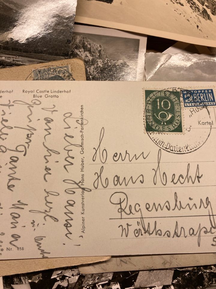 Postkarten Oberbayern/Gebirge zw. 1931 und 1967 in Regensburg