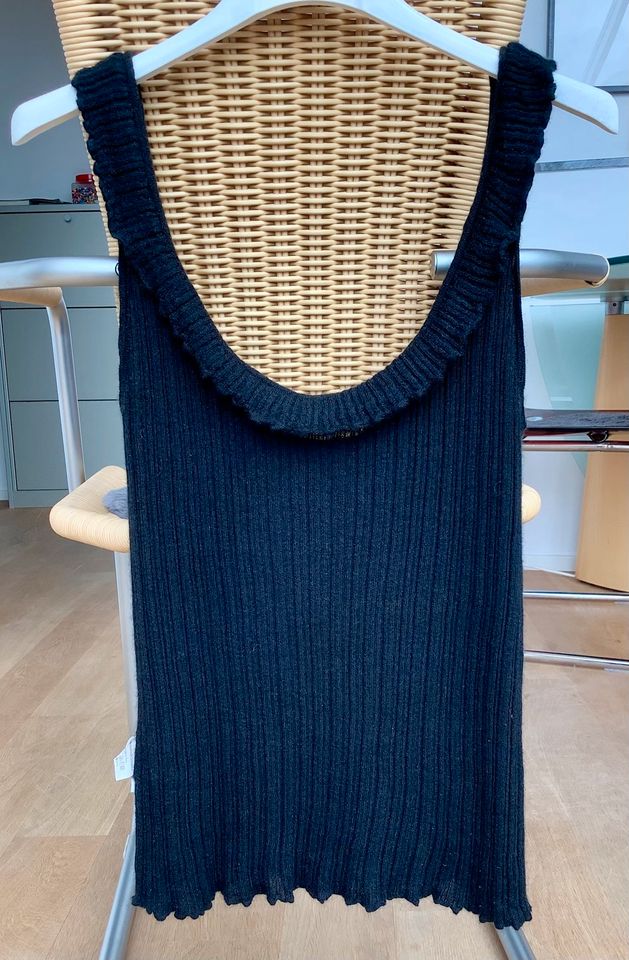 Yves Saint Laurent Stricktop Top Schwarz 100% Kaschmir M wie NEU in Fürth