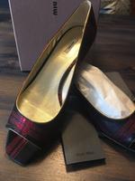 Original Miu Miu by PRADA  Madras Lurex Rosso Sandale Gr.: 40 TOP Bayern - Wiggensbach Vorschau
