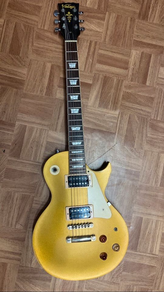 Vintage Les Paul Gold Top Roadworn Gitarre Häussel Pickups in Au