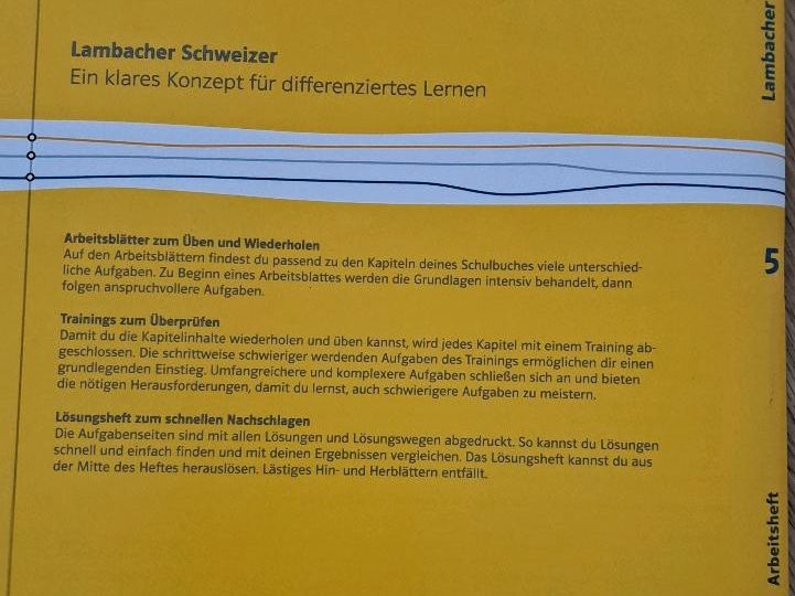Lambacher Schweizer Mathematik, Gymnasium 5. Klasse in Eggenstein-Leopoldshafen