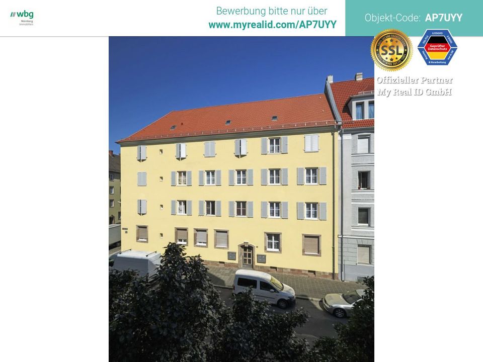St. Leonhard! Sanierte 2 Zimmer Wohnung ab 15.06.2024!! in Nürnberg (Mittelfr)