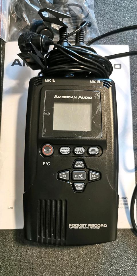 American Audio Pocket Record - tragbarer SD digital Recorder in Kiel