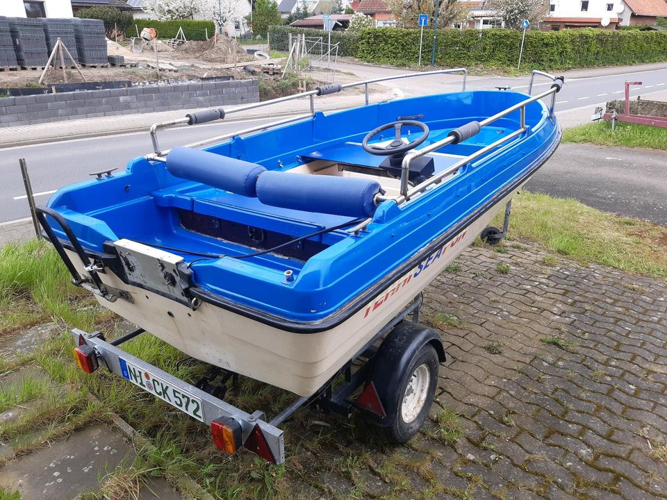 Motorboot Konsolenboot Terhi Fun mit Trailer /TÜV in Rehburg-Loccum
