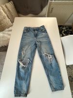 Mom Jeans mit Risse 134 blau Thüringen - Meiningen Vorschau