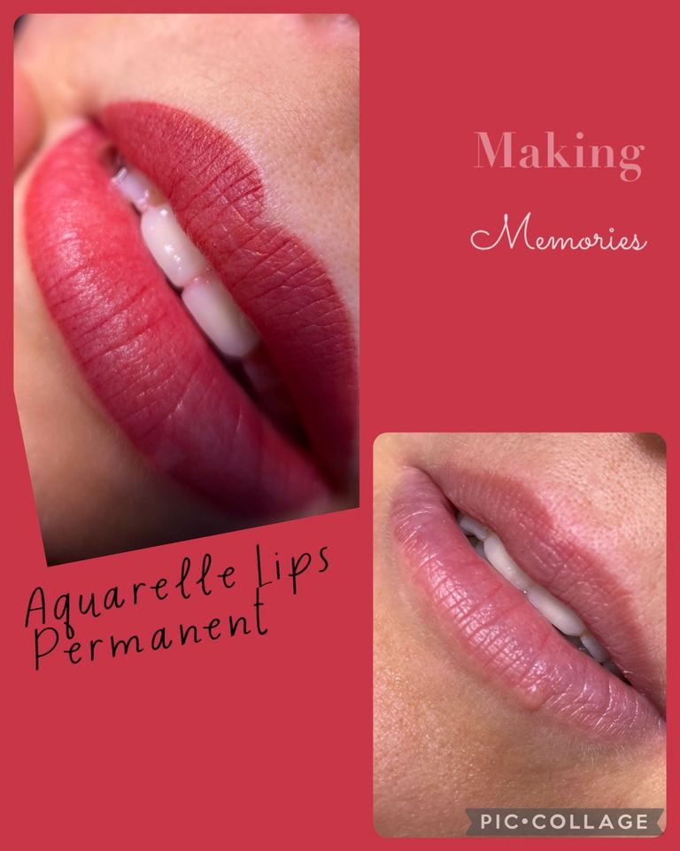 Permanent Make-up, Powderbrows, Aquarelle Lippen in Neumünster