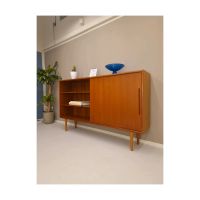 Vintage Teak Highboard 60er 70er Kommode Anrichte  Sideboard Nordrhein-Westfalen - Solingen Vorschau