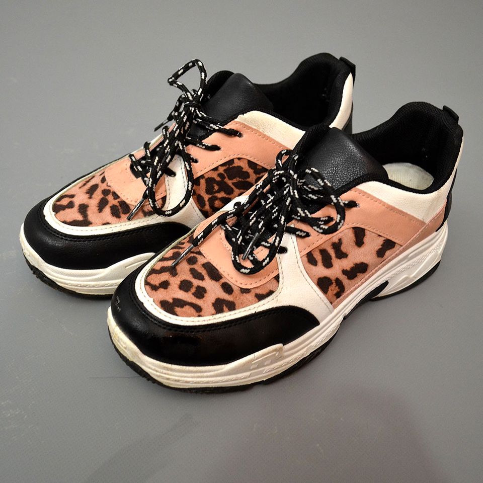 Vintage Flatform Ugly Sneaker Leopard Platform Blogger Schuhe 39 in Leipzig