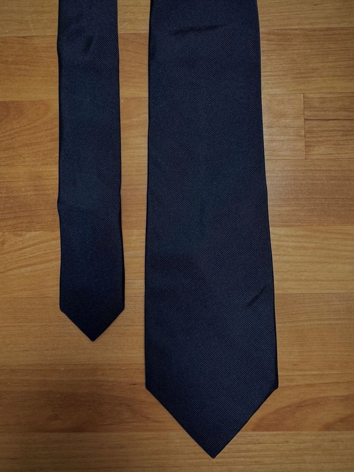 Christian Berg Krawatte dunkelblau, Made in Italy in Neustadt an der Weinstraße