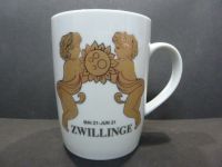 Sternzeichen ZWILLINGE Porzellan Kaffee Henkelbecher/ Tasse VIVA Baden-Württemberg - Täferrot Vorschau