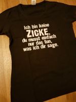 T-Shirt schwarz Zicke Sprüche lustig Gr. M Baden-Württemberg - Neckargemünd Vorschau