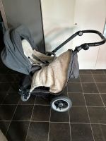 Teutonia Kinderwagen mit Buggyaufsatz und Babywanne grau Hessen - Schmitten Vorschau