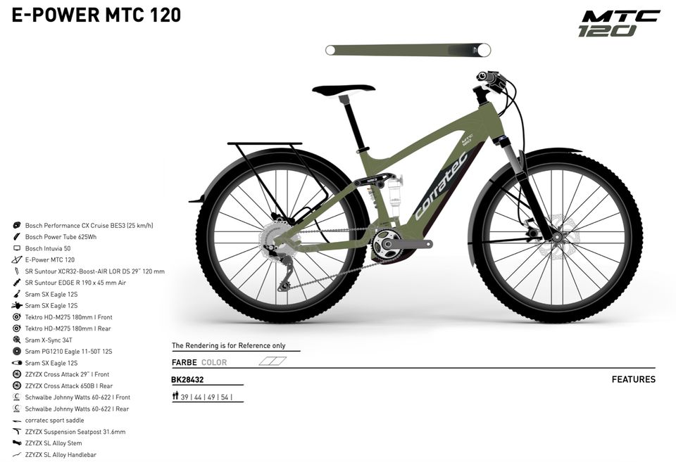 CORRATEC E-Power MTC 120 i625Wh CX 2023 #BK28432 in Grafenau