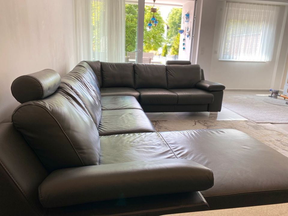 Bei Sofortabholung 20% Nachlass Echtleder Couch Sitzgarnitur in Langenhagen