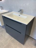 Keramik Waschbecken + Unterschrank 80cm Anthrazit matt Lackierung Nordrhein-Westfalen - Dormagen Vorschau