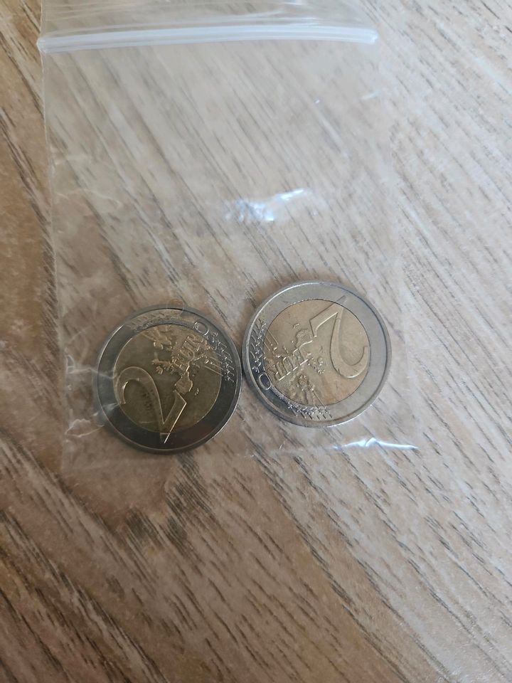 2 seltene 2 Euro Münzen in Grafenwöhr