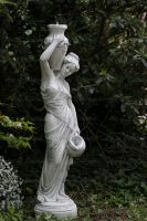 ⚜️ Steinguss Gartenfigur Brunnen Frau mit Krügen Steinfigur boho Niedersachsen - Bramsche Vorschau