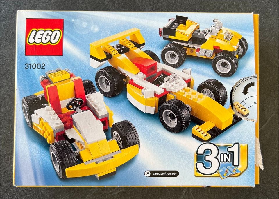 Lego Creator 3in1 Rennwagen, Cart, Buggy 31002 OVP in Laatzen