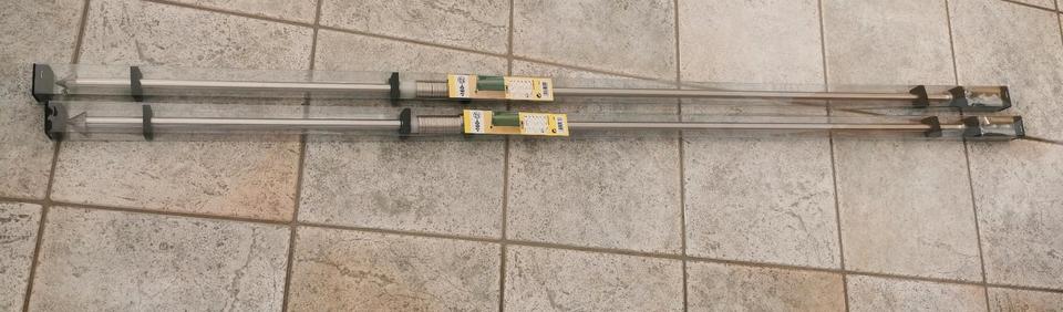 2 x Gardinia Gardinenstange/n Set Cone 160 cm Edelstahl Optik in Molbergen