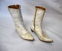 PAUL GREEN Damen Lederstiefel Westernstiefel Boots Beige Gr. 38 Hessen - Herleshausen Vorschau