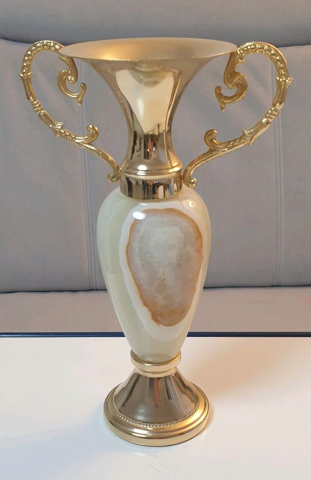Vase/ Amphore- Onyx, Marmor - Vintage- 70-80er Jahre in Kempten