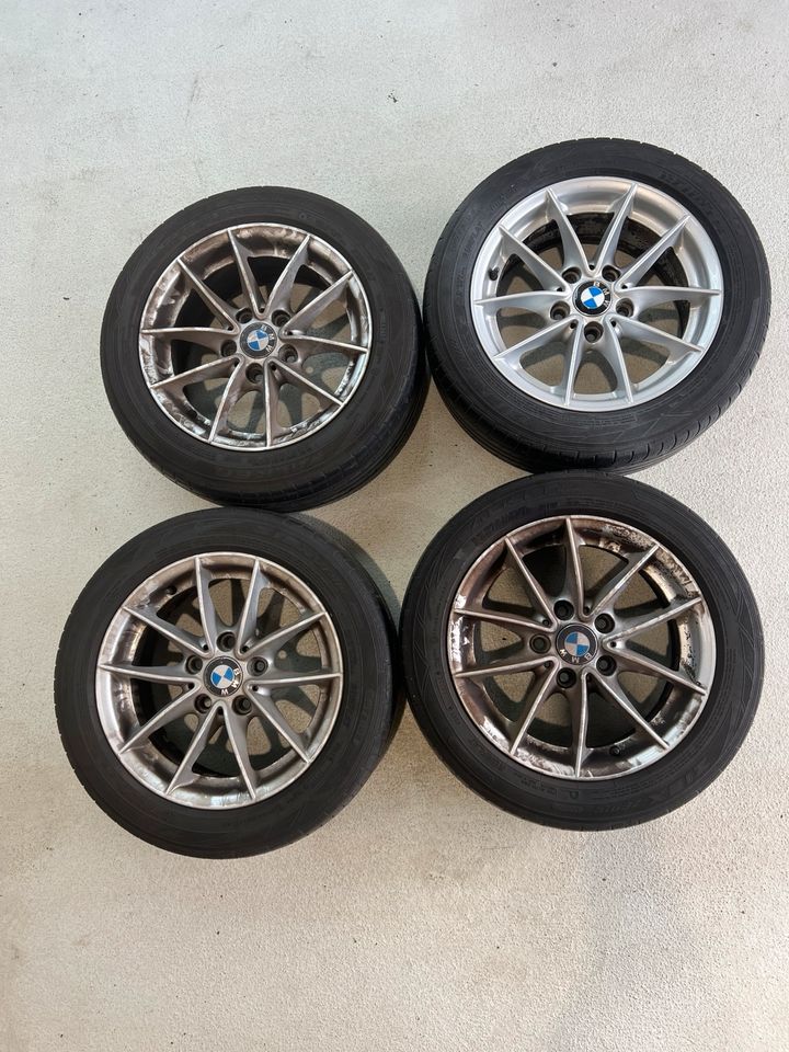 BMW Somerreifen Radsatz 7x16 et31 205 55 r16 91w Falken 5x120 in Niederkassel