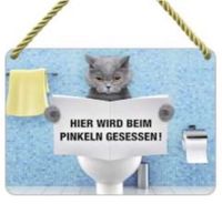 Kulthänger Blechschild Pinkeln WC Toilette sitzen NEU Rheinland-Pfalz - Gau-Algesheim Vorschau