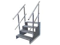 4 St. Stahltreppe zink 18cm Stufenhöhe B 160cm H 72cm 2 Geländer Nordrhein-Westfalen - Hamminkeln Vorschau