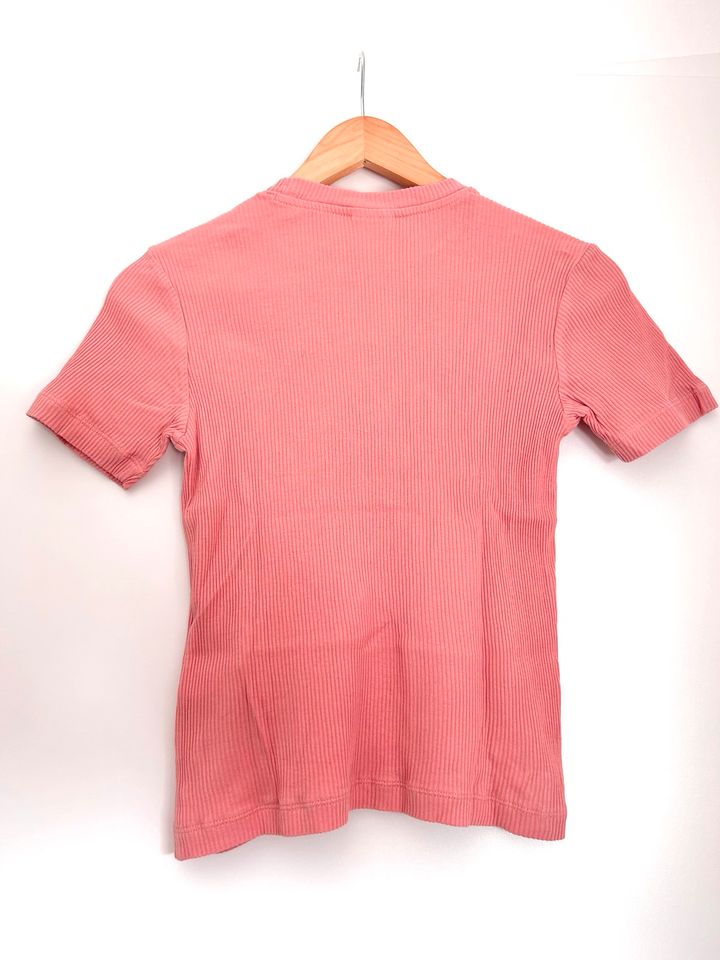 Champion T-Shirt rosa koralle Rippstrick Größe M neu in Balingen