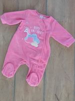 Nicki-Strampler Schlafanzug mit Einhorn Baby Club 62 pink Brandenburg - Michendorf Vorschau