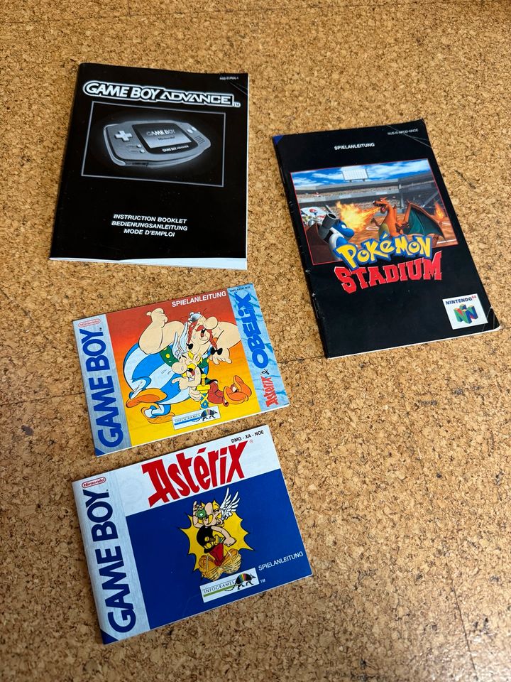 Nintendo Asterix Game Boy Pokemon Anleitungen Spiele in Würzburg