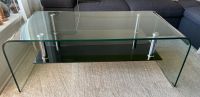 Couch-Tisch Glas gebogen massiv 120x60cm mit Ablagefläche Rostock - Reutershagen Vorschau