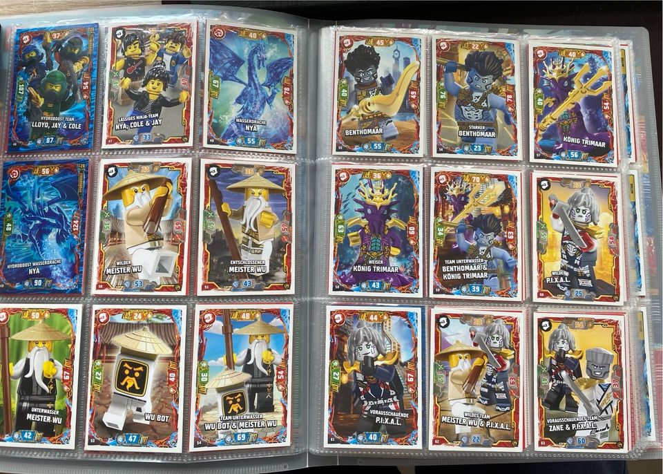 Ninjago Karten Serie 7 vollständiger Ordner in Heidenau