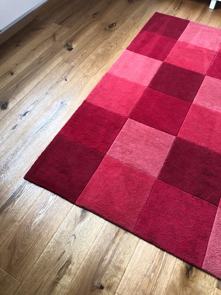 KURZFLOR TEPPICH CUBE / QUBE Excellent ~ 190 x 290 cm ROT Würfel in Germering