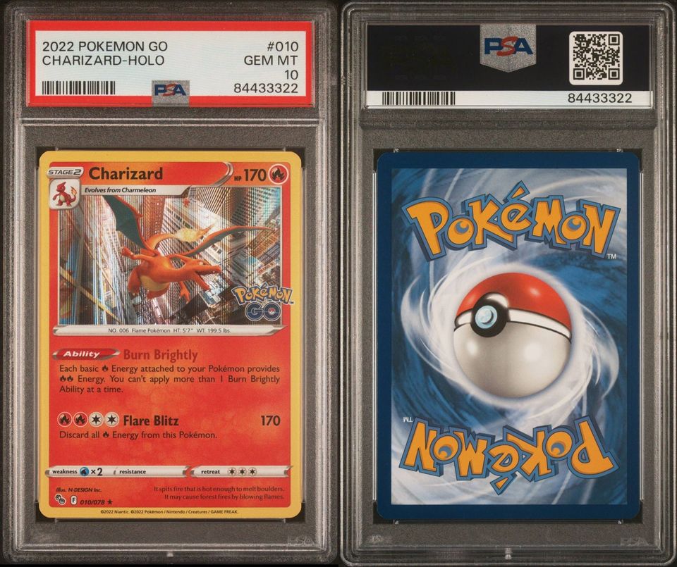 2022 Pokemon TCG Charizard HOLO #10 PSA 10 Pokemon Go in Isenbüttel