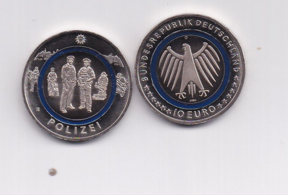 10 Euro 2024 G "Polizei",bankfrisch, nur 11,90 Euro in Koblenz