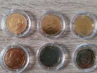 6 vergoldete 2 DM Münzen Niedersachsen - Wolsdorf Vorschau