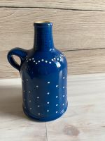 DDR Bürgel Porzellan Keramik Vase Blumenvase blau weiß gepunktet Thüringen - Camburg Vorschau