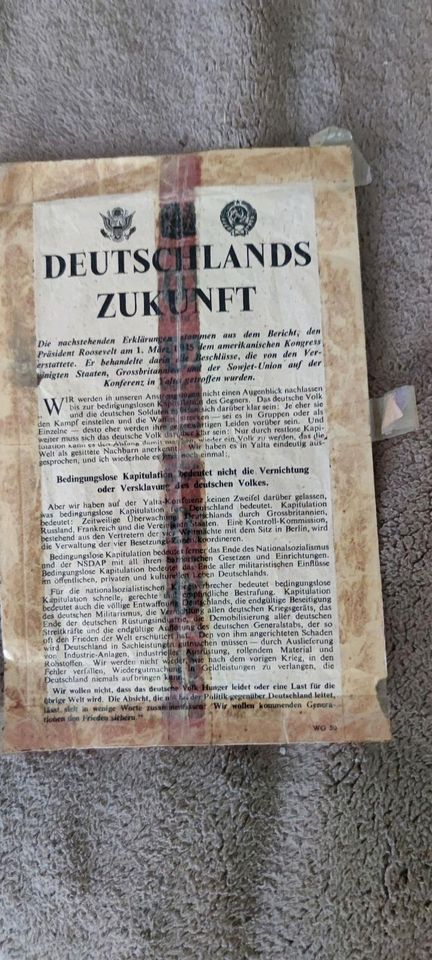 Flugblatt 1945 (2.WK) in Bautzen