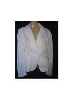 Bluse Blazer Jacke weiß Baumwolle leicht durchsichtig Größe M Nordrhein-Westfalen - Viersen Vorschau