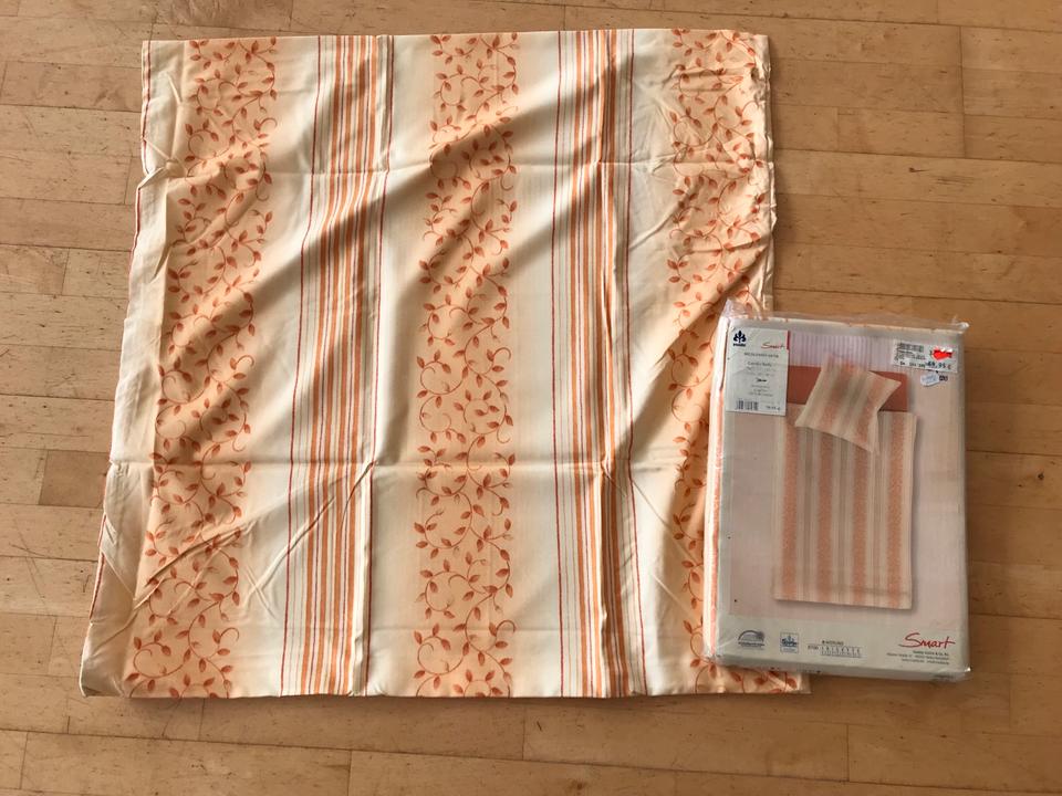 Irisette Mikrofaser Satin Bettwäsche orange unbenutzt 155/200 in Iserlohn
