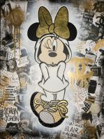 Minnie Mouse Pop Art Collage Mixed Media Leinwand Gold 60x80 Schleswig-Holstein - Ahrensburg Vorschau