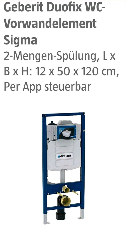 Geberit Duofix Sigma mit Hygienespülung 111.023.00.1 in Bochum