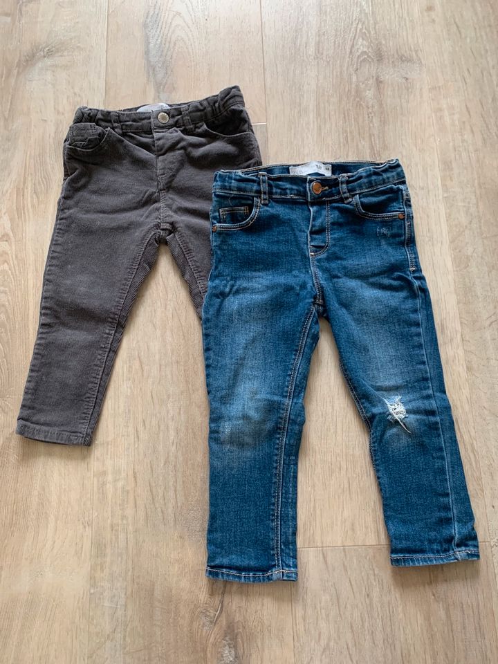 2er Set Hosen Jeans Mädchen 92 Zara in Erpolzheim