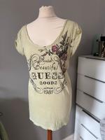 Guess * Top * Longtop * Tshirt ** Gr. M ** lindgrün + Druck ** Baden-Württemberg - Bammental Vorschau