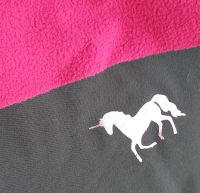 2 m Softshell Schwarz / Pink Metallic Einhorn Stoff Nähen Sachsen - Dippoldiswalde Vorschau