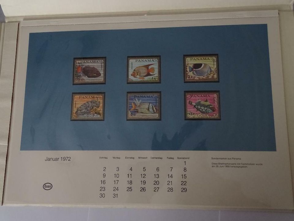 ESSO  Briefmarken-Kalender 1971 und 1972 in Altenstadt