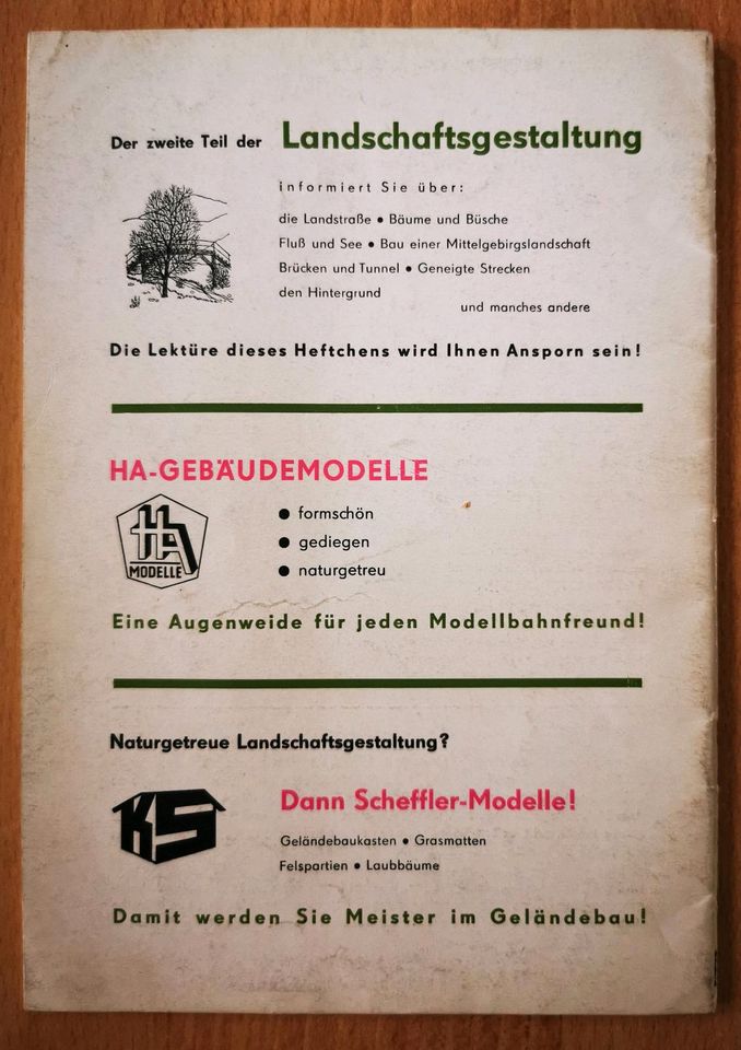 DDR-Zeitschrift "Landschaftsgestaltung auf Modellbahnanlagen" in Lichtenstein